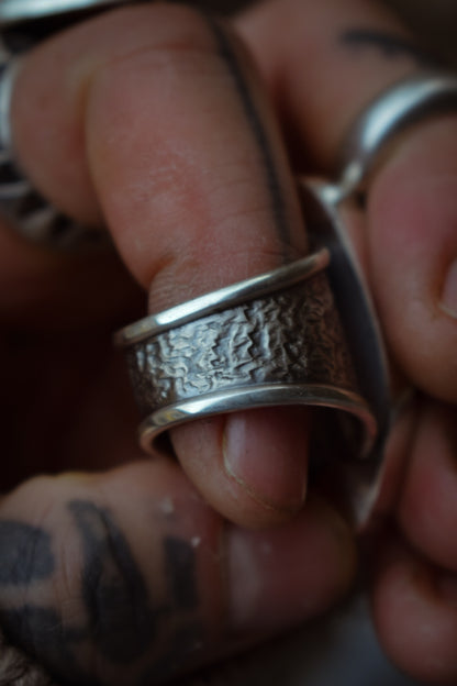 PISCINE - Bague T56 en Argent & Larimar