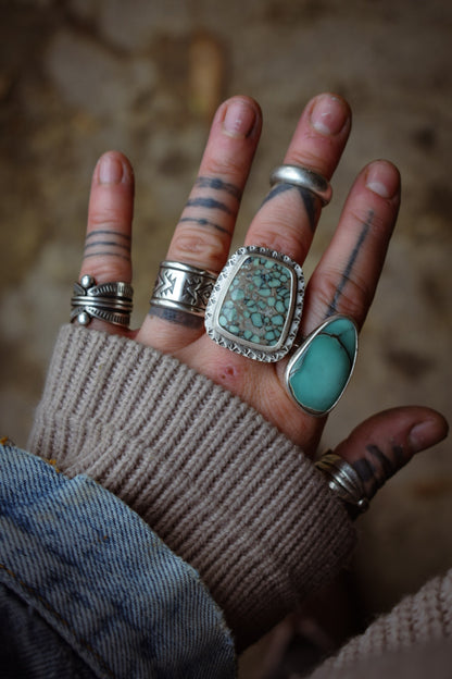 BLOOM - Bague T57 en Argent & Variscite Desert Bloom