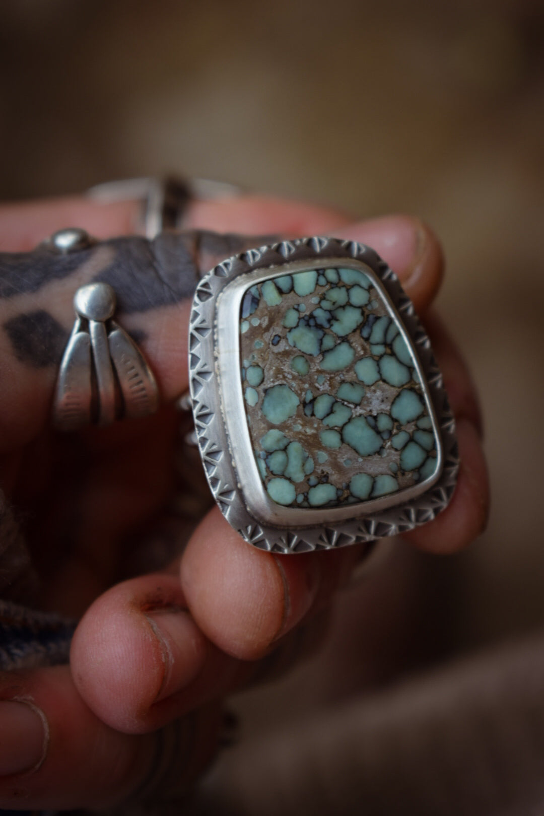 BLOOM - Bague T57 en Argent & Variscite Desert Bloom