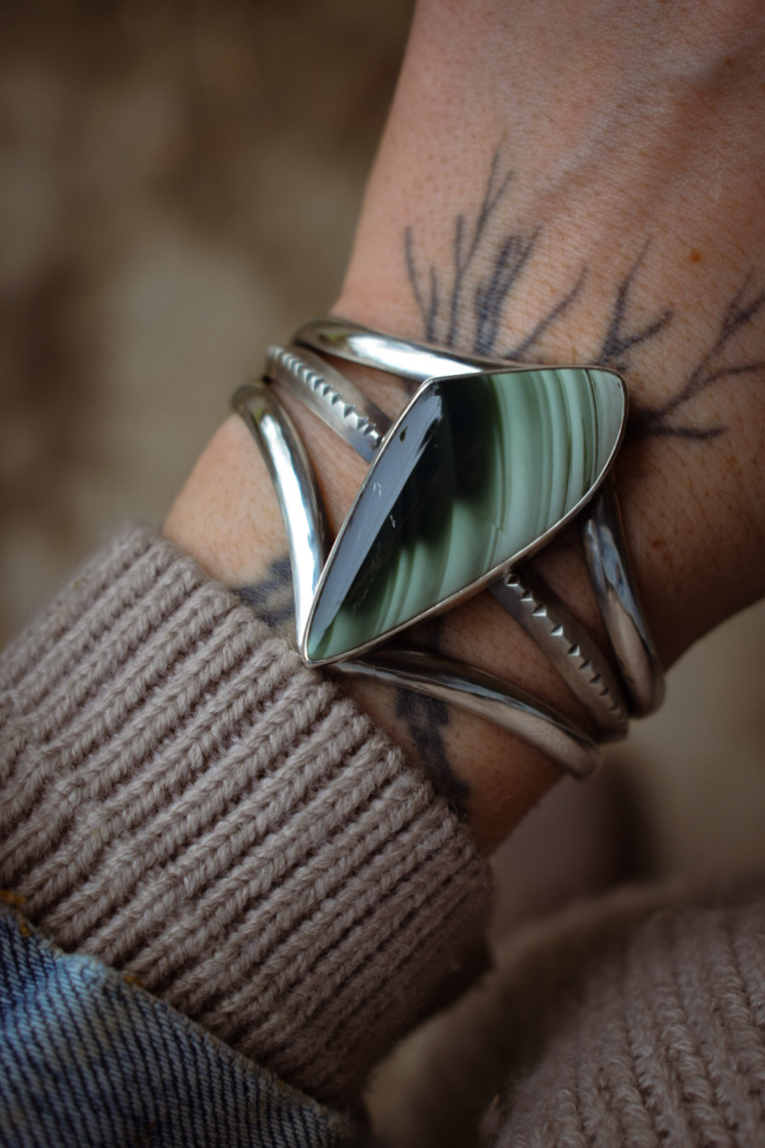 IMPÉRIAL - Bracelet en Argent & Jaspe Impérial