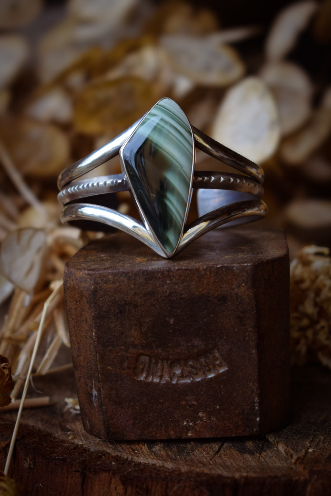 IMPÉRIAL - Bracelet en Argent & Jaspe Impérial