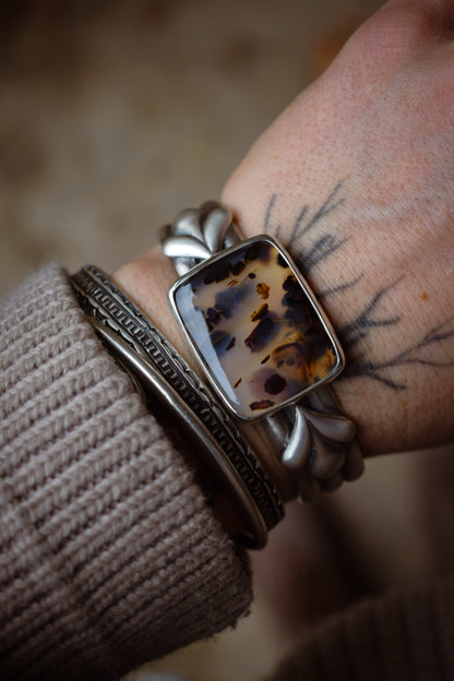 MONTANA - Bracelet en Argent & Agate du Montana