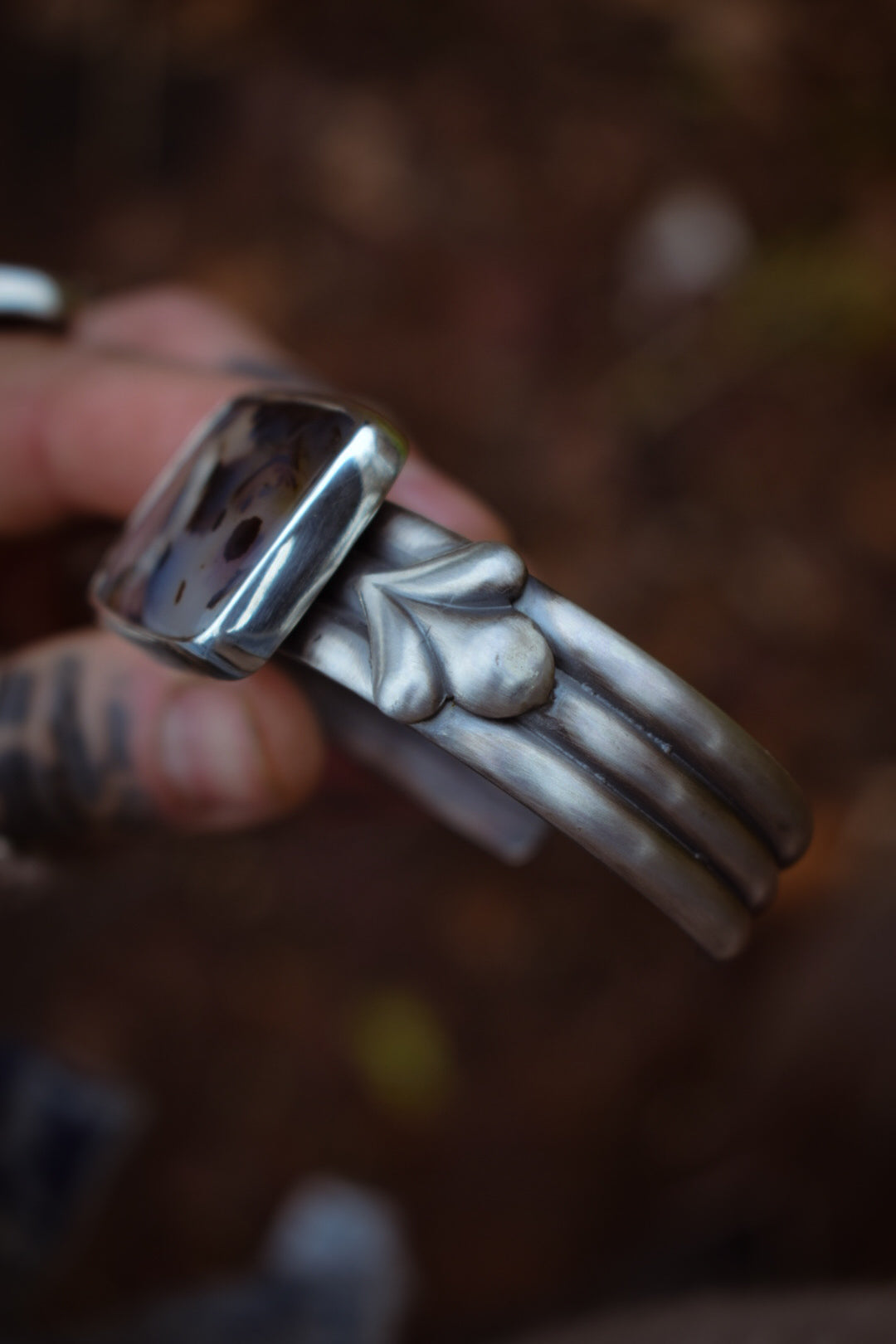 MONTANA - Bracelet en Argent & Agate du Montana