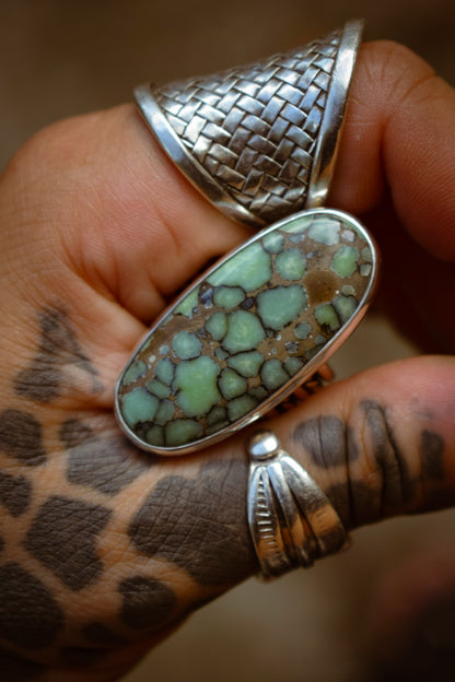 BLOOM - Bague T54 en Argent & Variscite Desert Bloom