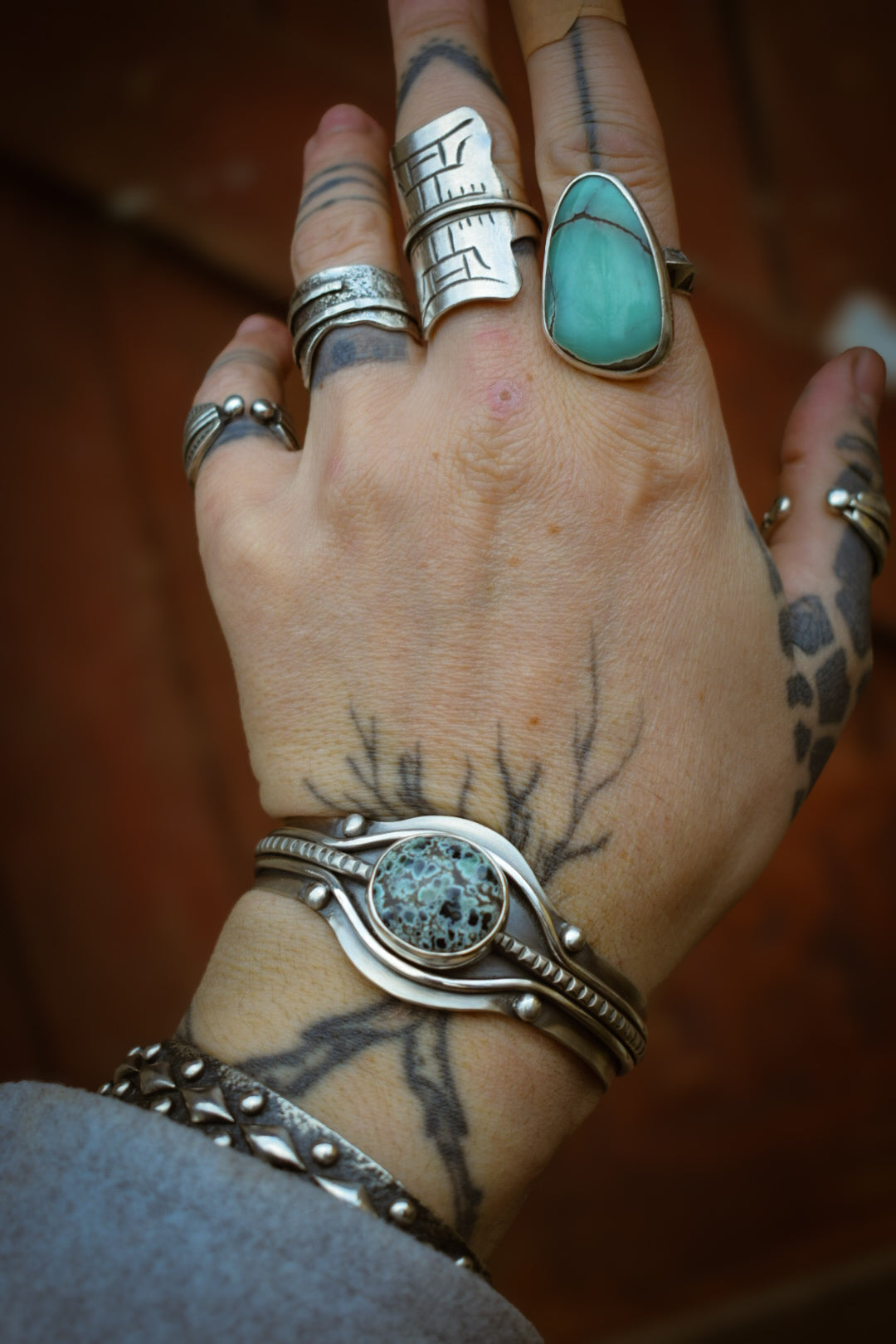 GECKO - Bracelet en Argent & Variscite Gecko