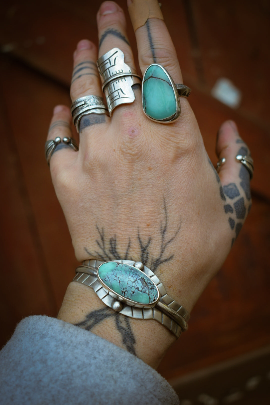 GECKO - Bracelet en Argent & Variscite Gecko
