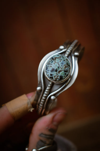 GECKO - Bracelet en Argent & Variscite Gecko
