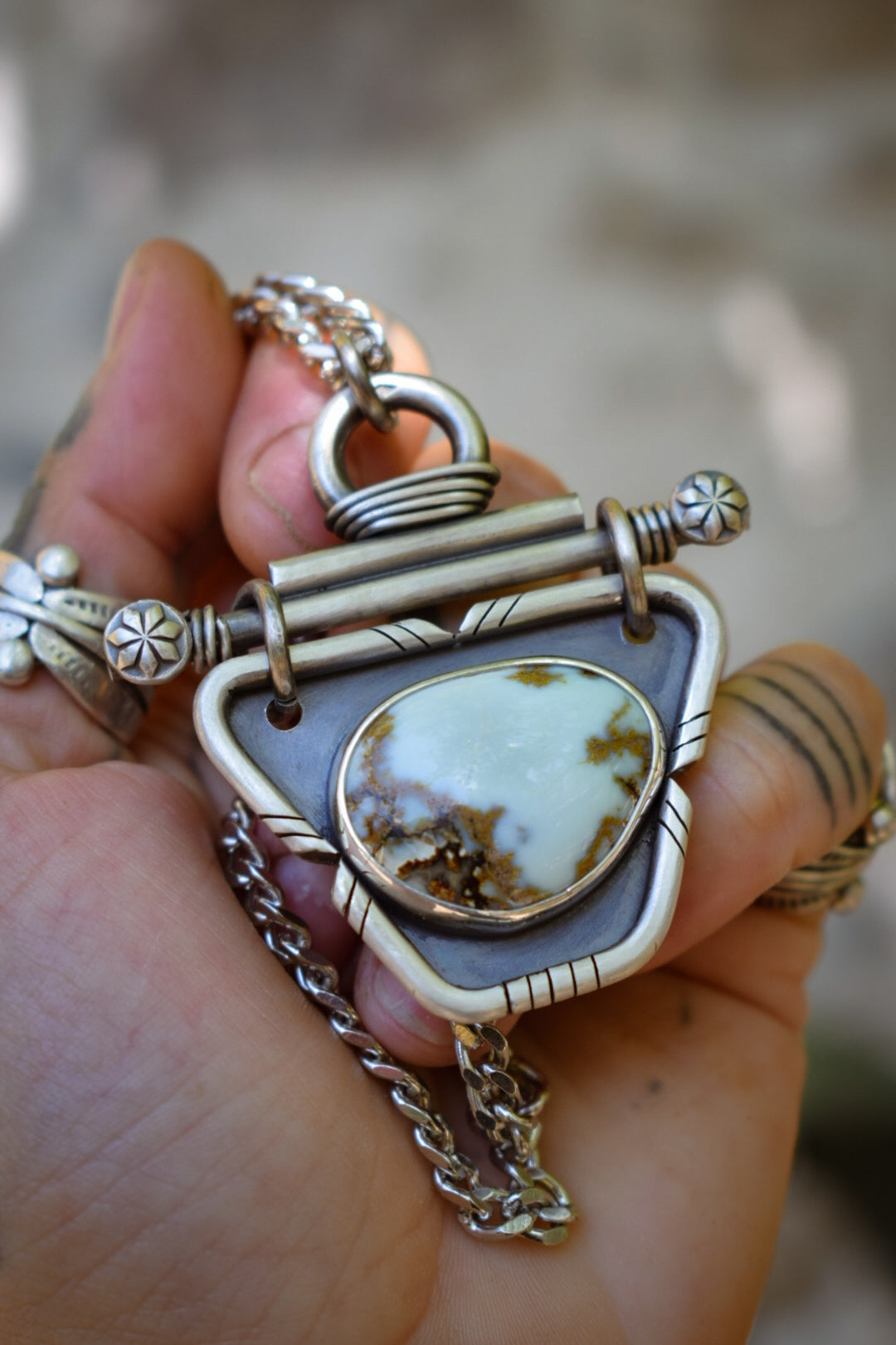 ALOE - Pendentif Aloé Variscite
