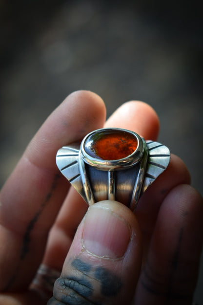 ROYAL - Bague réglable Grenat