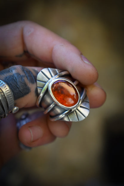 ROYAL - Bague réglable Grenat