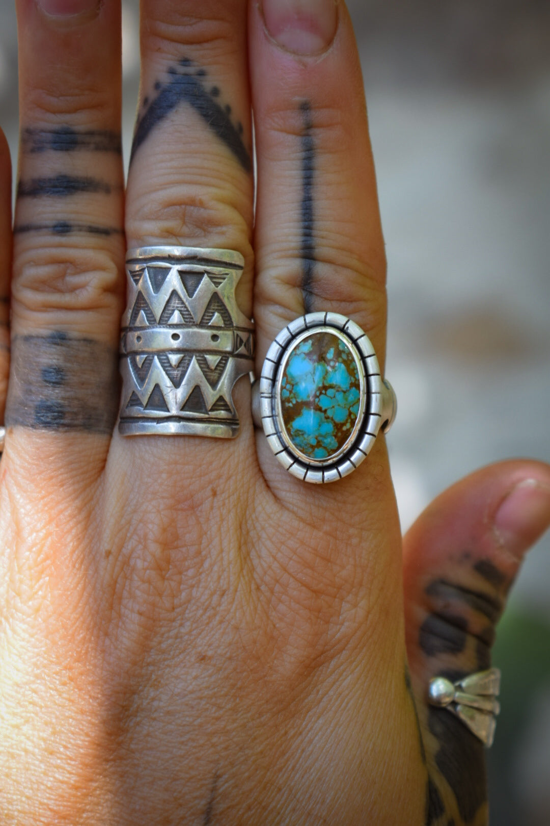 NUMBER EIGHT- Bague T56 Turquoise #8