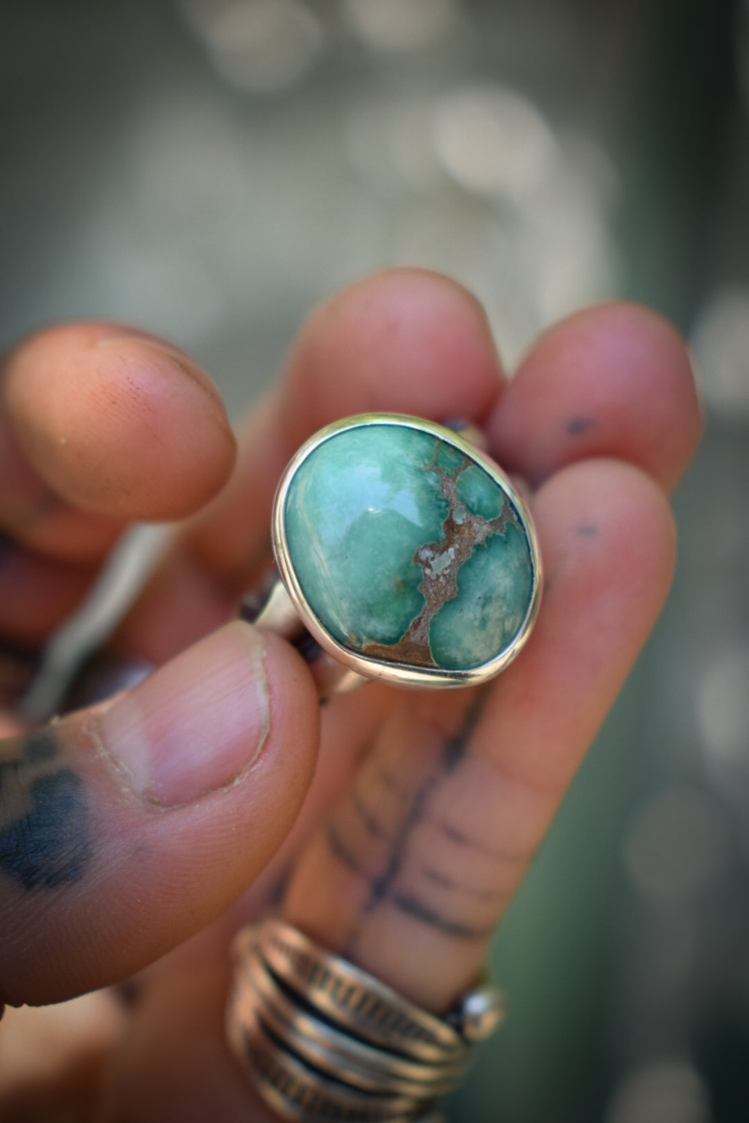 DAMELE - Bague T57 Variscite Damele