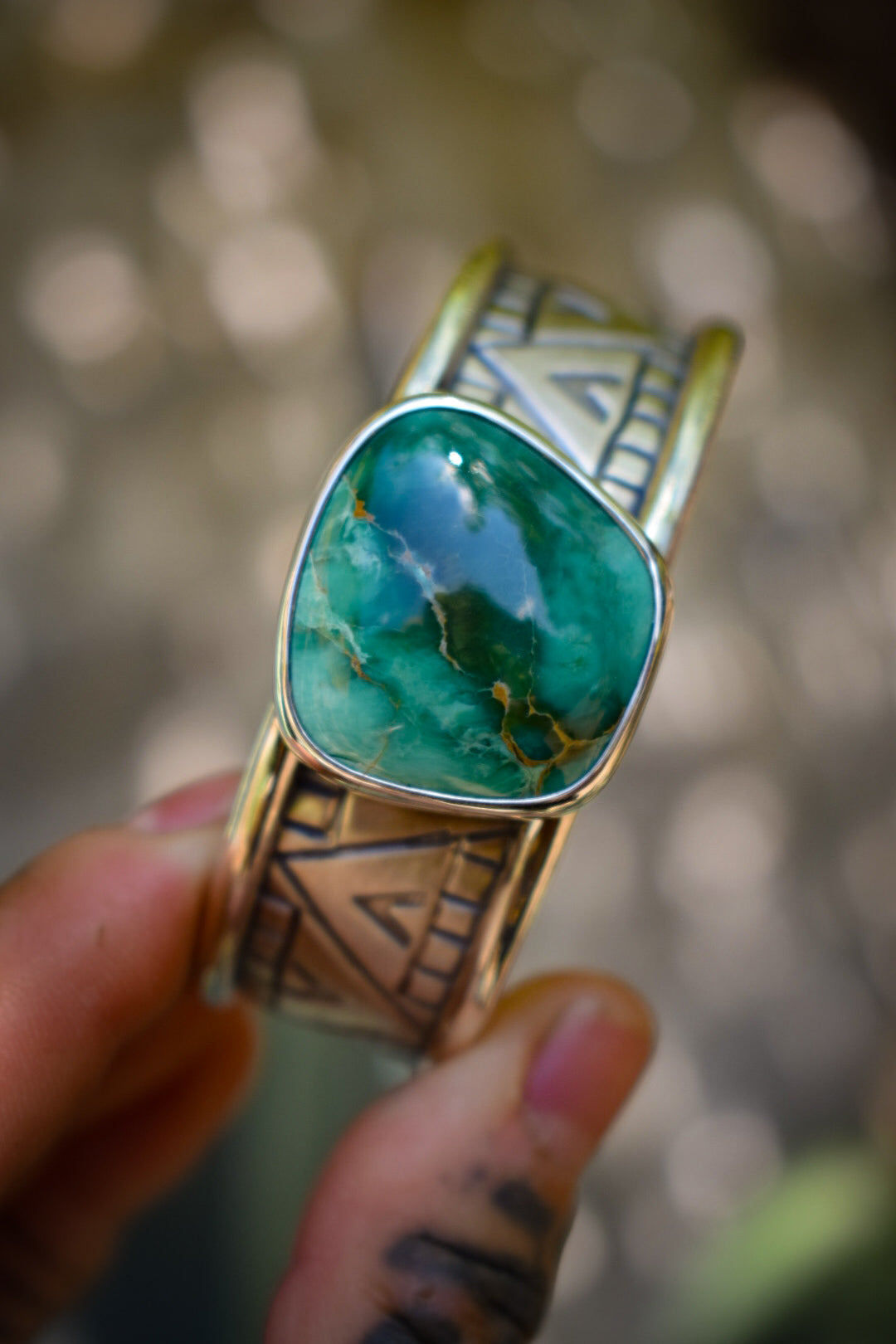 HIGH GRADE - Bracelet Variscite Broken Arrow