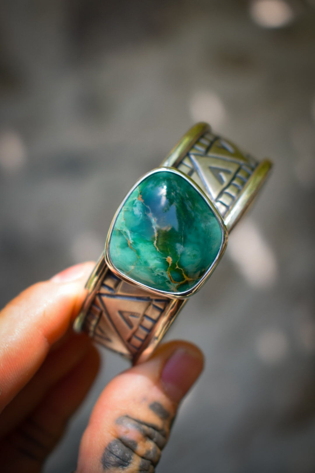 HIGH GRADE - Bracelet Variscite Broken Arrow