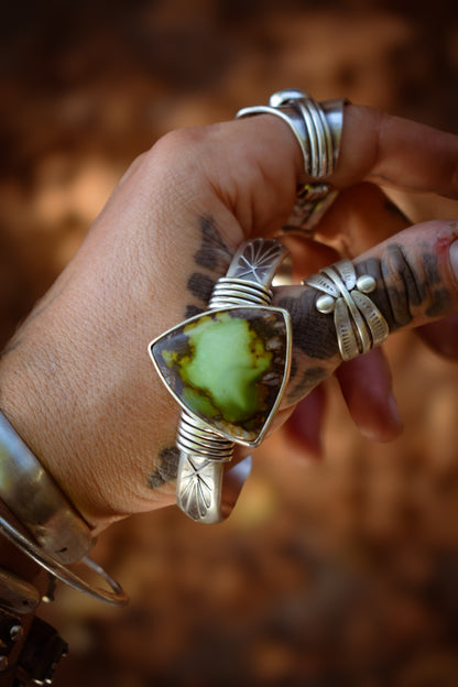 MARÉCAGES - Bracelet en Argent & Chinese Turquoise