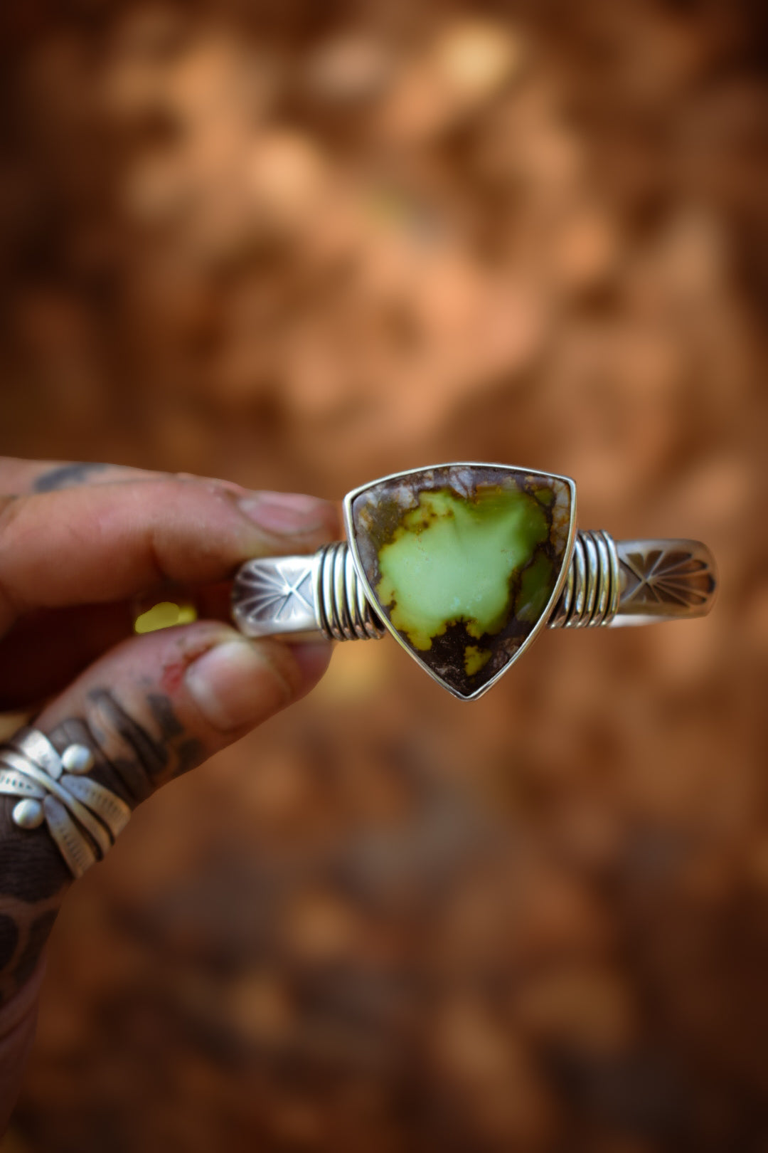 MARÉCAGES - Bracelet en Argent & Chinese Turquoise