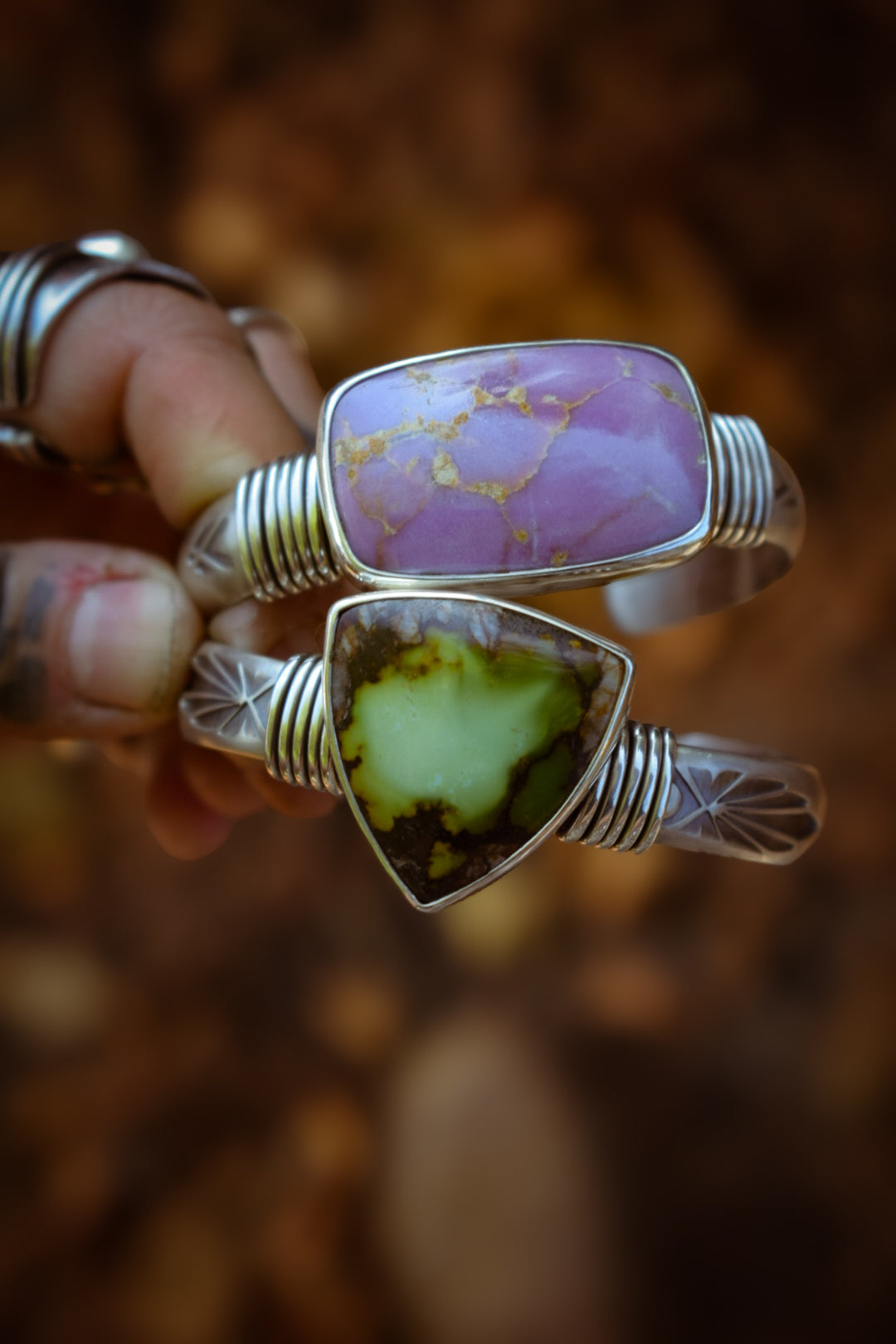 MARÉCAGES - Bracelet en Argent & Chinese Turquoise