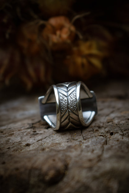 LUNAIRE - Bague T56 Pierre de Lune adulaire grise