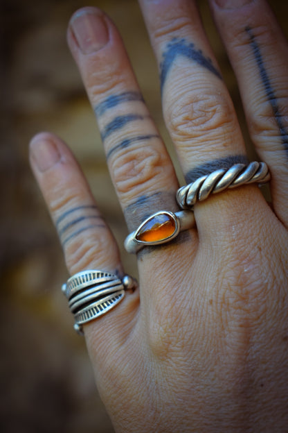 AUTOMNE - Bague Grenat Sperssatine Taille 52
