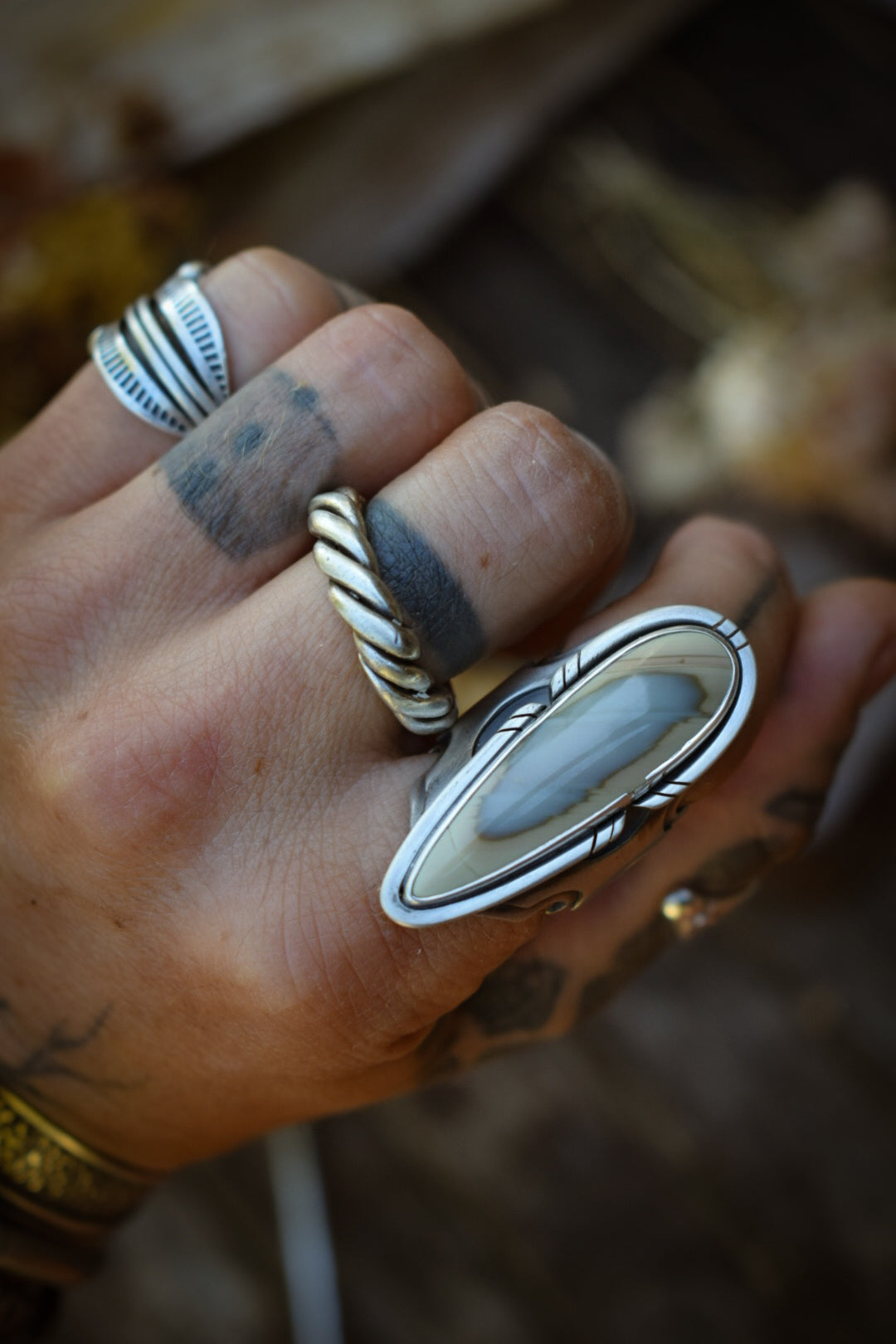STARGATE - Bague Jaspe Impérial Taille 55