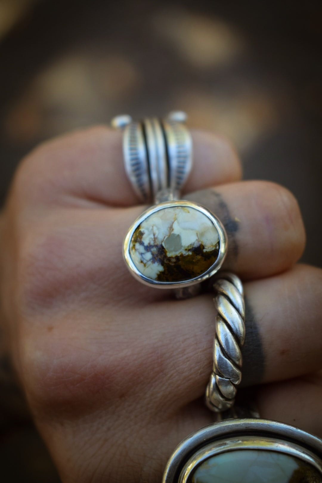 ALOE - Bague Variscite Aloé Taille 53
