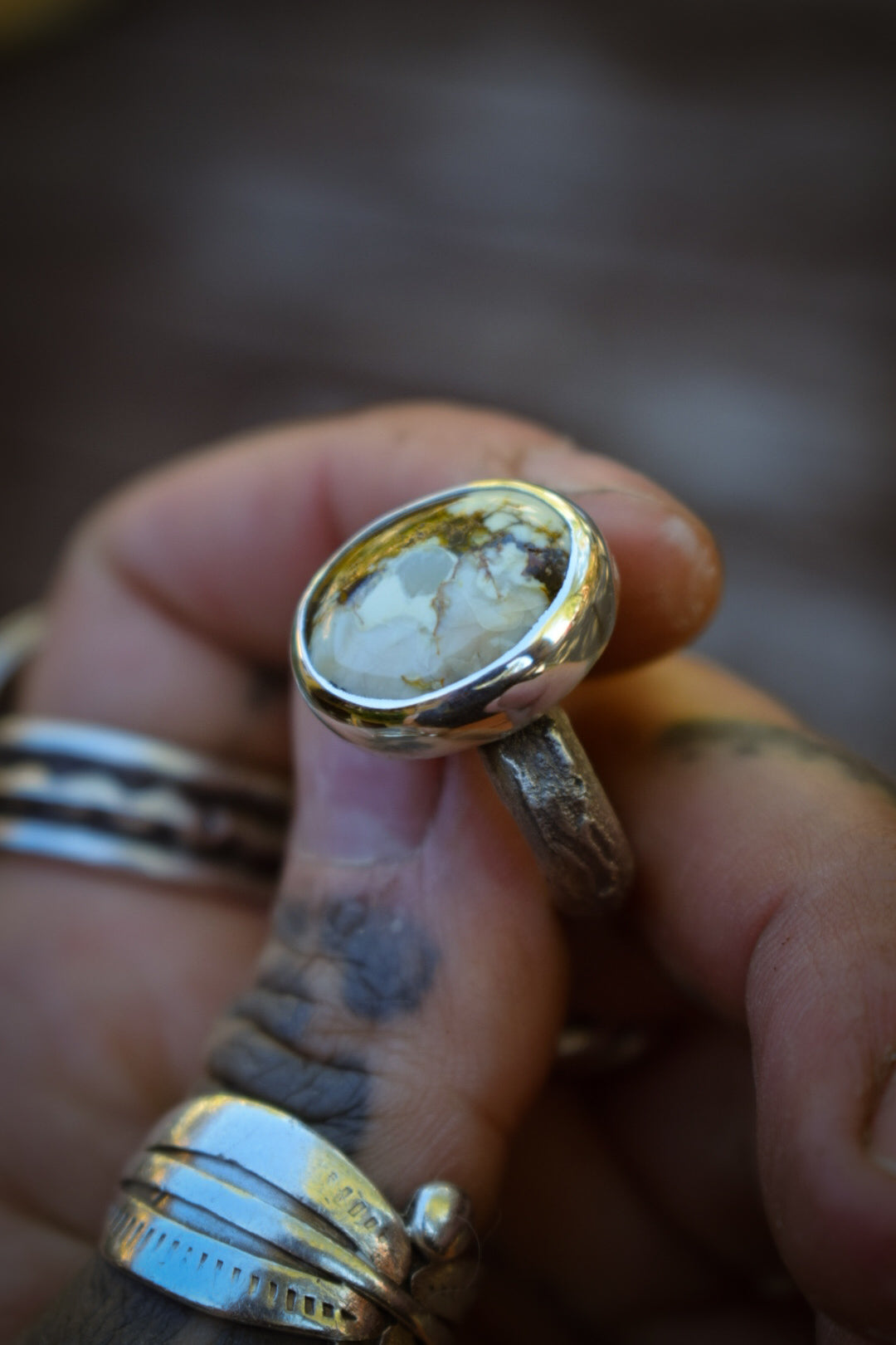 ALOE - Bague Variscite Aloé Taille 53