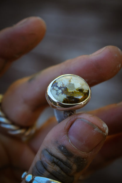 ALOE - Bague Variscite Aloé Taille 53