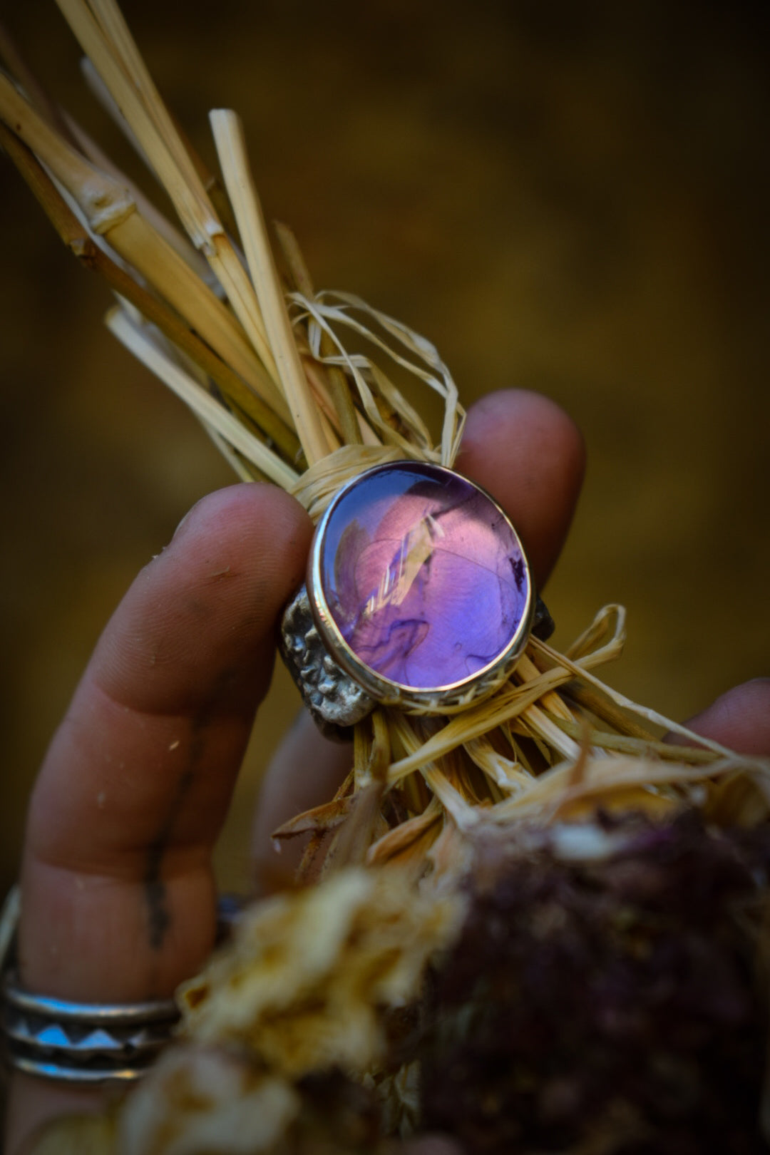 LUMIÈRE - Bague Améthyste Taille 58