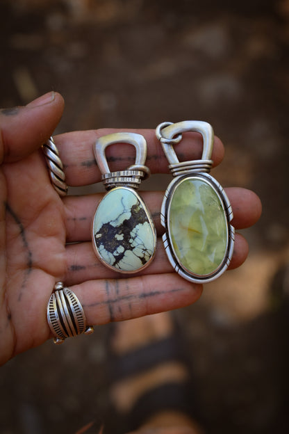 RIVIÈRE - Pendentif Prehnite