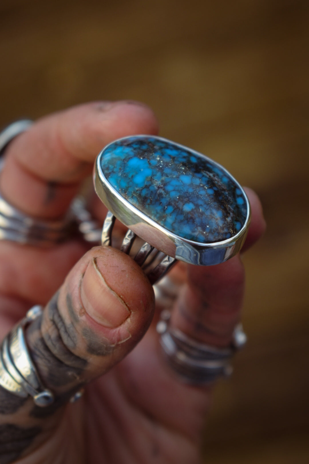 KINGMAN - Bague T56 en Argent & Turquoise Kingman