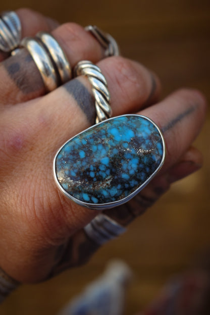 KINGMAN - Bague T56 en Argent & Turquoise Kingman