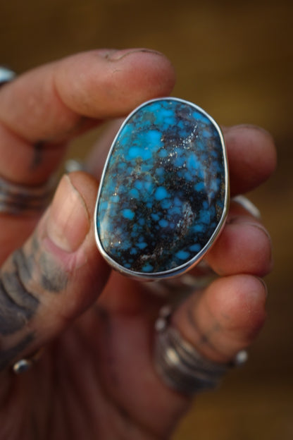 KINGMAN - Bague T56 en Argent & Turquoise Kingman