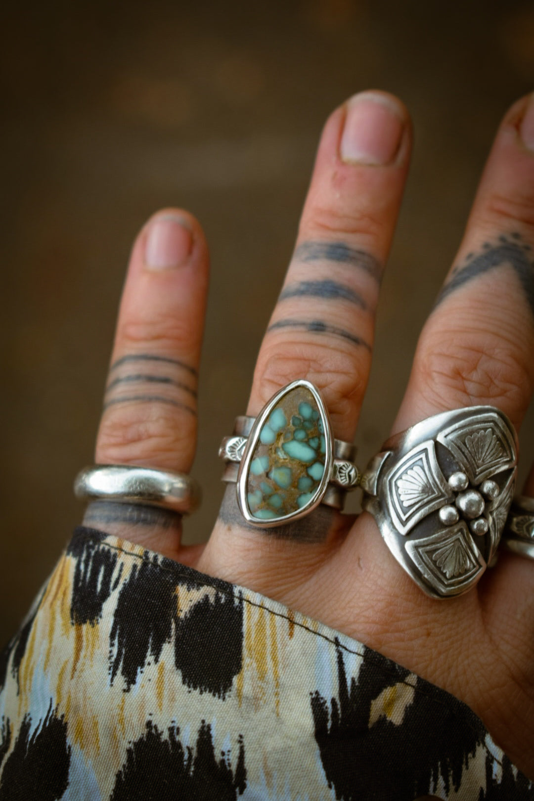 LAC - Bague T51 en Argent & Variscite Damale