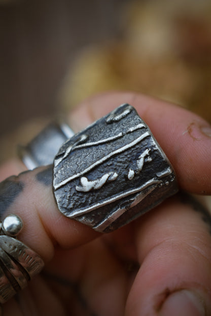 BRUT - Bague texturée T55