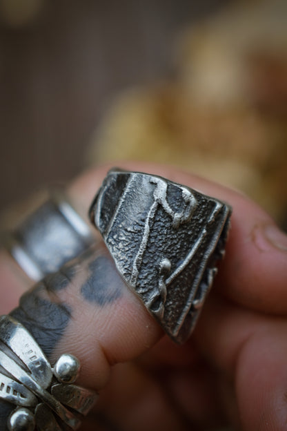 BRUT - Bague texturée T55
