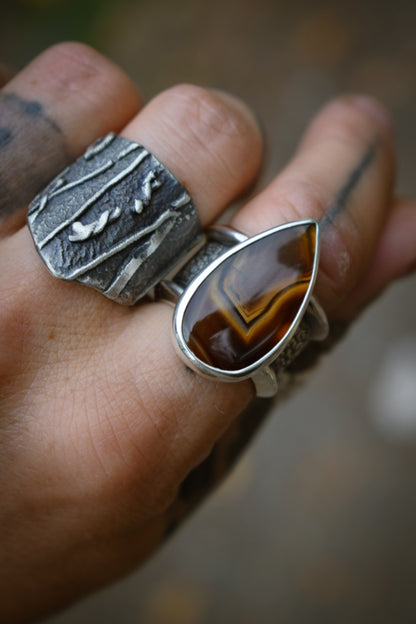 MONTANA - Bague Agate du Montana T57