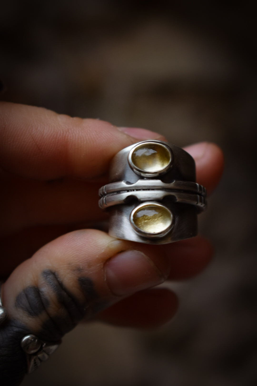 CITRON - Bague Citrine Taille 54,5