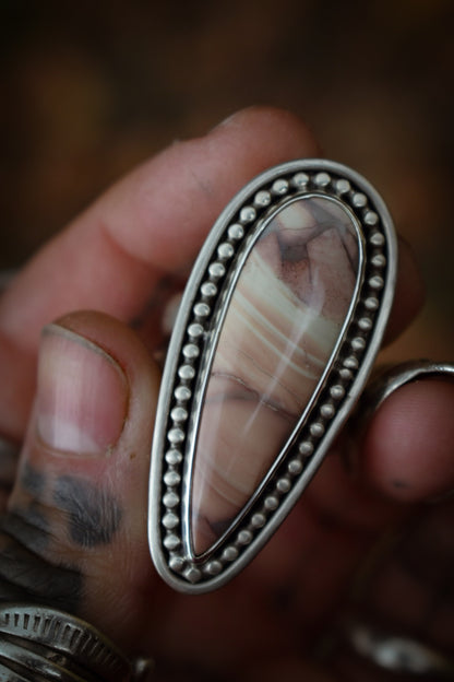 DOUCEUR - Bague T60 en Argent & Jaspe Sumatra Island