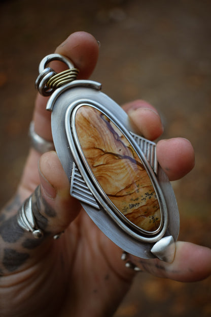 DÉSERT - Pendentif Jaspe Deschutes