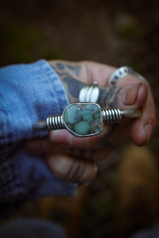 BLOOM - Bracelet en Argent & Variscite Desert Bloom