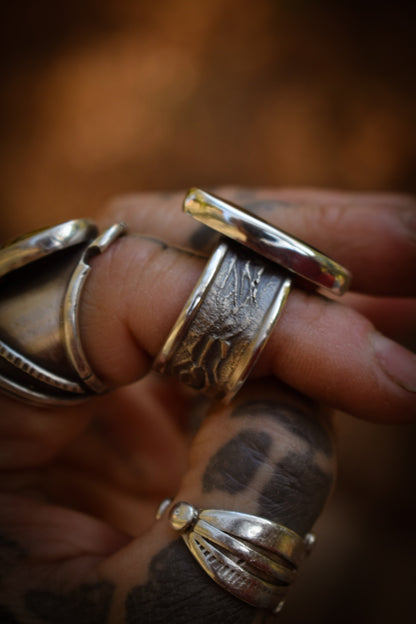 AUTOMNE - Bague réglable Agate du Montana
