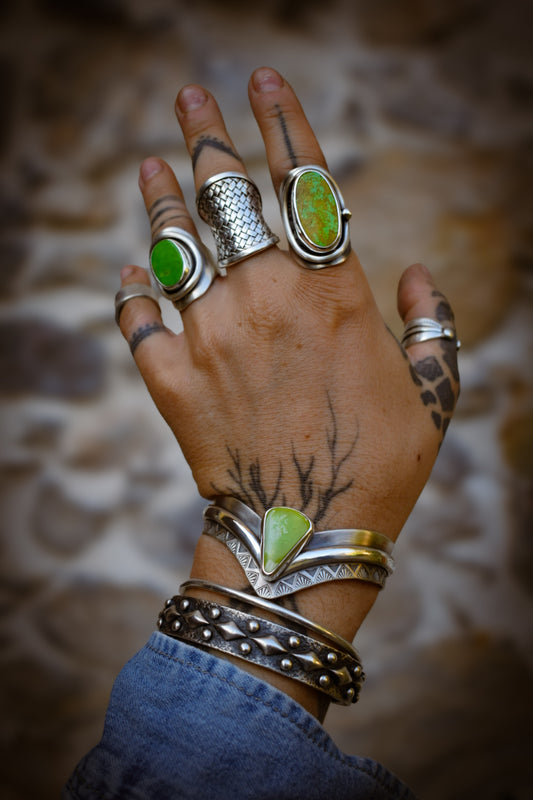 MANHATTAN - Bracelet en Argent & Turquoise Manhattan Green