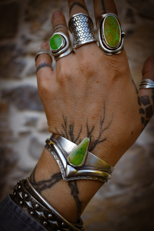 MANHATTAN - Bracelet en Argent & Turquoise Manhattan Green