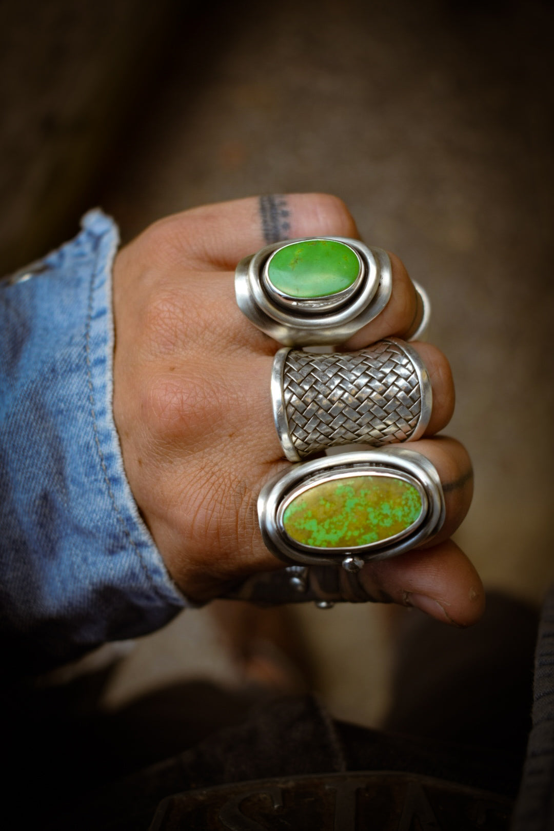 MANHATTAN - Bague T53 en Argent & Turquoise Manhattan Green
