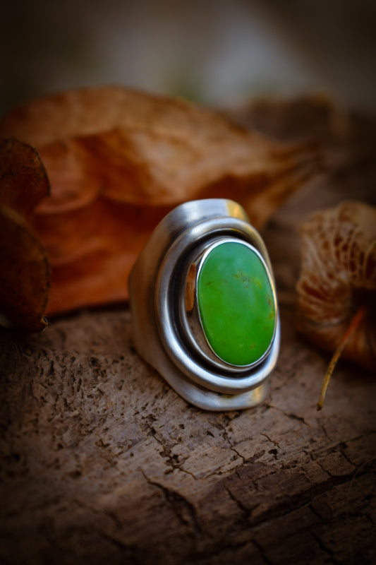MANHATTAN - Bague T53 en Argent & Turquoise Manhattan Green