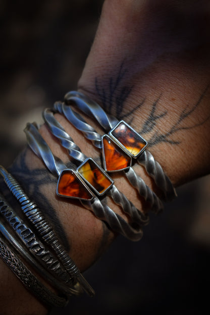 FEU - Bracelet torsadé Agate du Montana