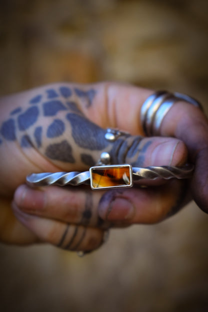 FEU - Bracelet torsadé Agate du Montana