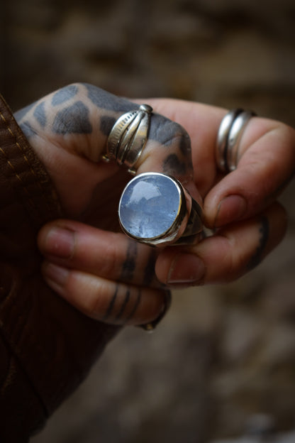 PRÉSENCE - Bague T57 Béryl bleu