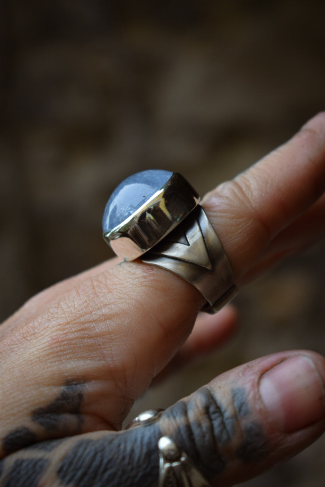 PRÉSENCE - Bague T57 Béryl bleu