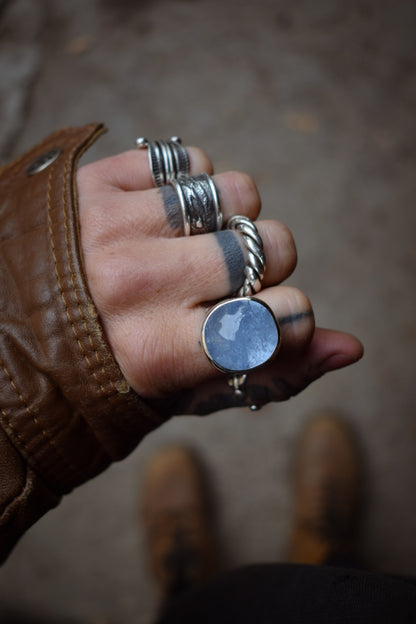 PRÉSENCE - Bague T57 Béryl bleu